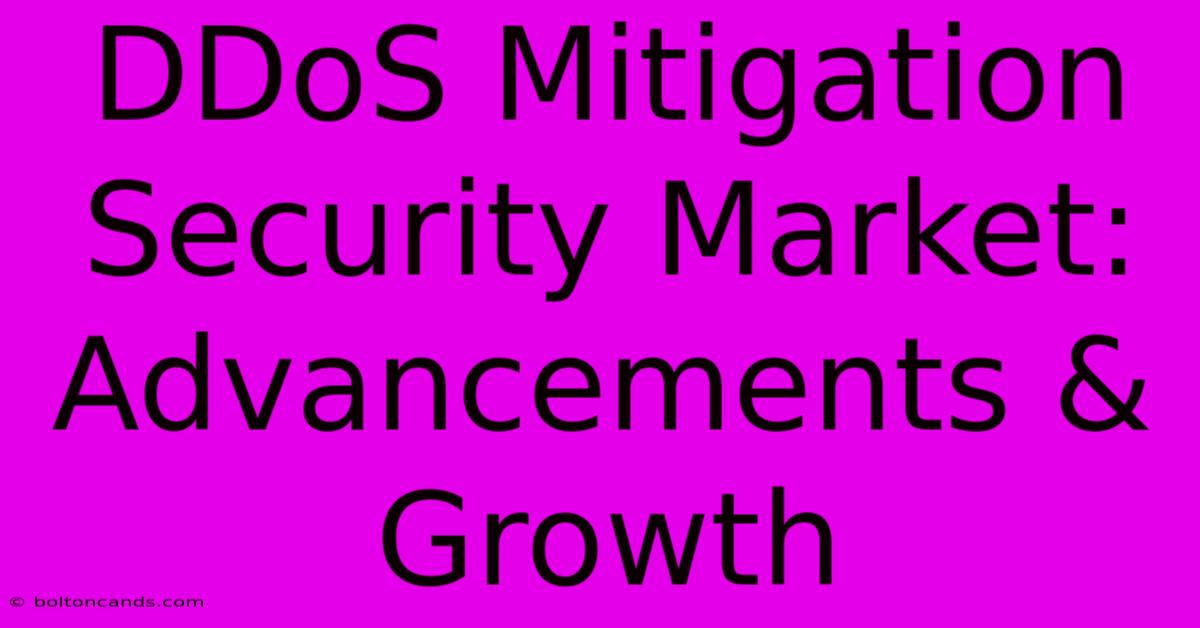 DDoS Mitigation Security Market: Advancements & Growth