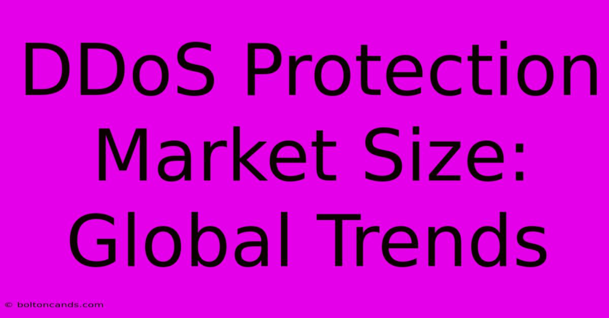 DDoS Protection Market Size: Global Trends 