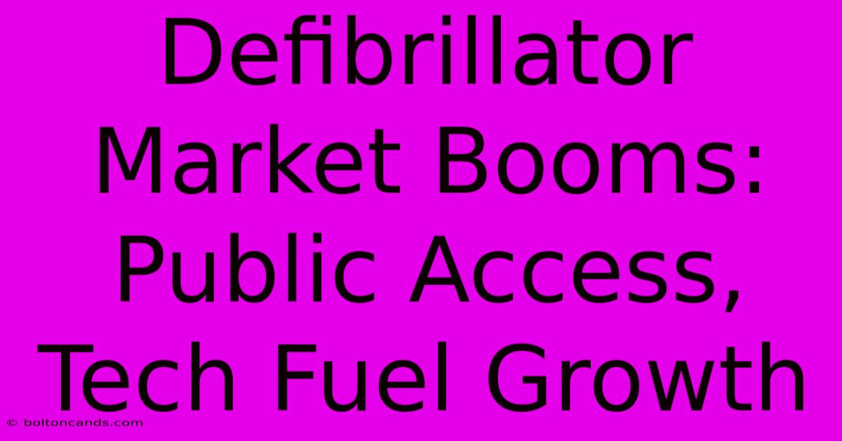 Defibrillator Market Booms: Public Access, Tech Fuel Growth