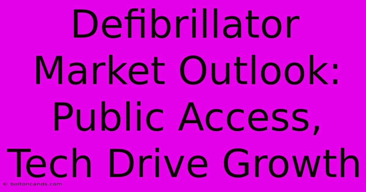 Defibrillator Market Outlook: Public Access, Tech Drive Growth