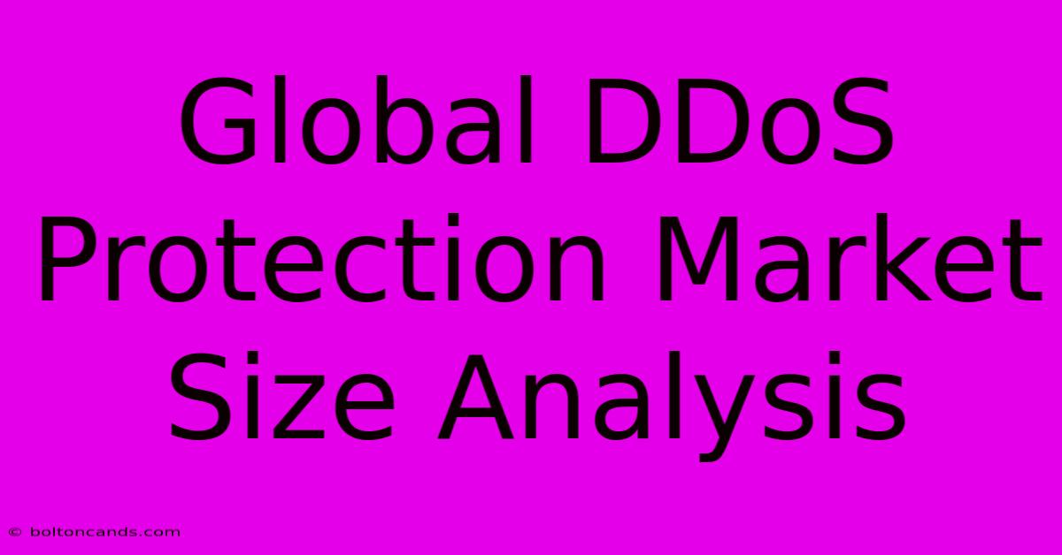 Global DDoS Protection Market Size Analysis