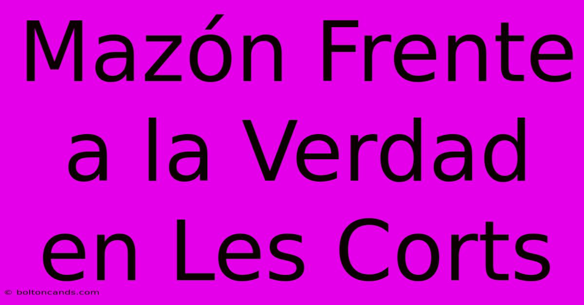 Mazón Frente A La Verdad En Les Corts