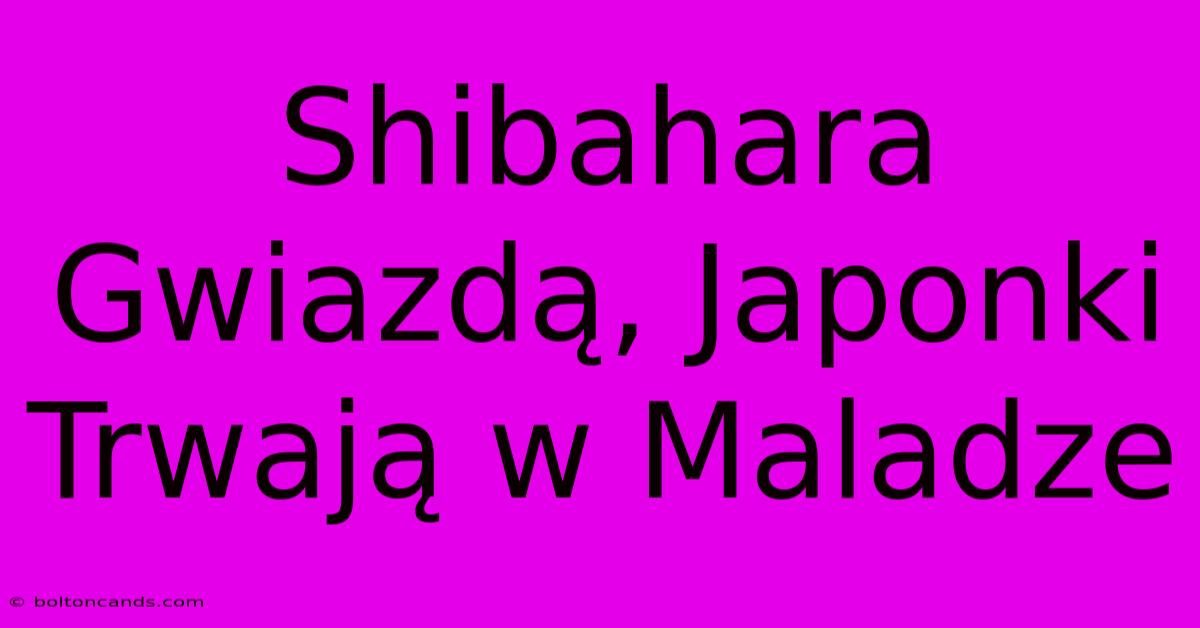 Shibahara Gwiazdą, Japonki Trwają W Maladze