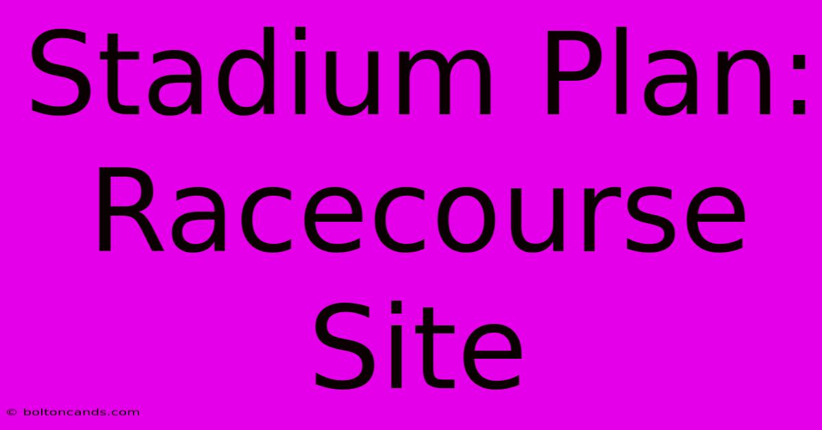 Stadium Plan: Racecourse Site