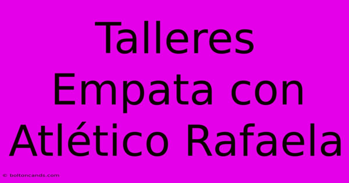 Talleres Empata Con Atlético Rafaela