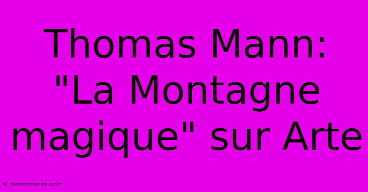 Thomas Mann: 