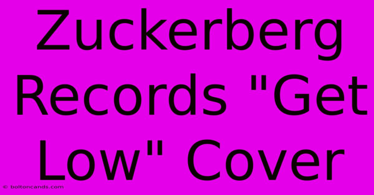 Zuckerberg Records 